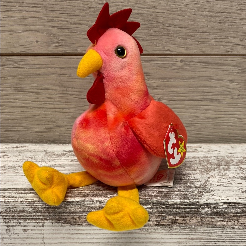 Ty Beanie Babies Collection Strut The Chicken 1996